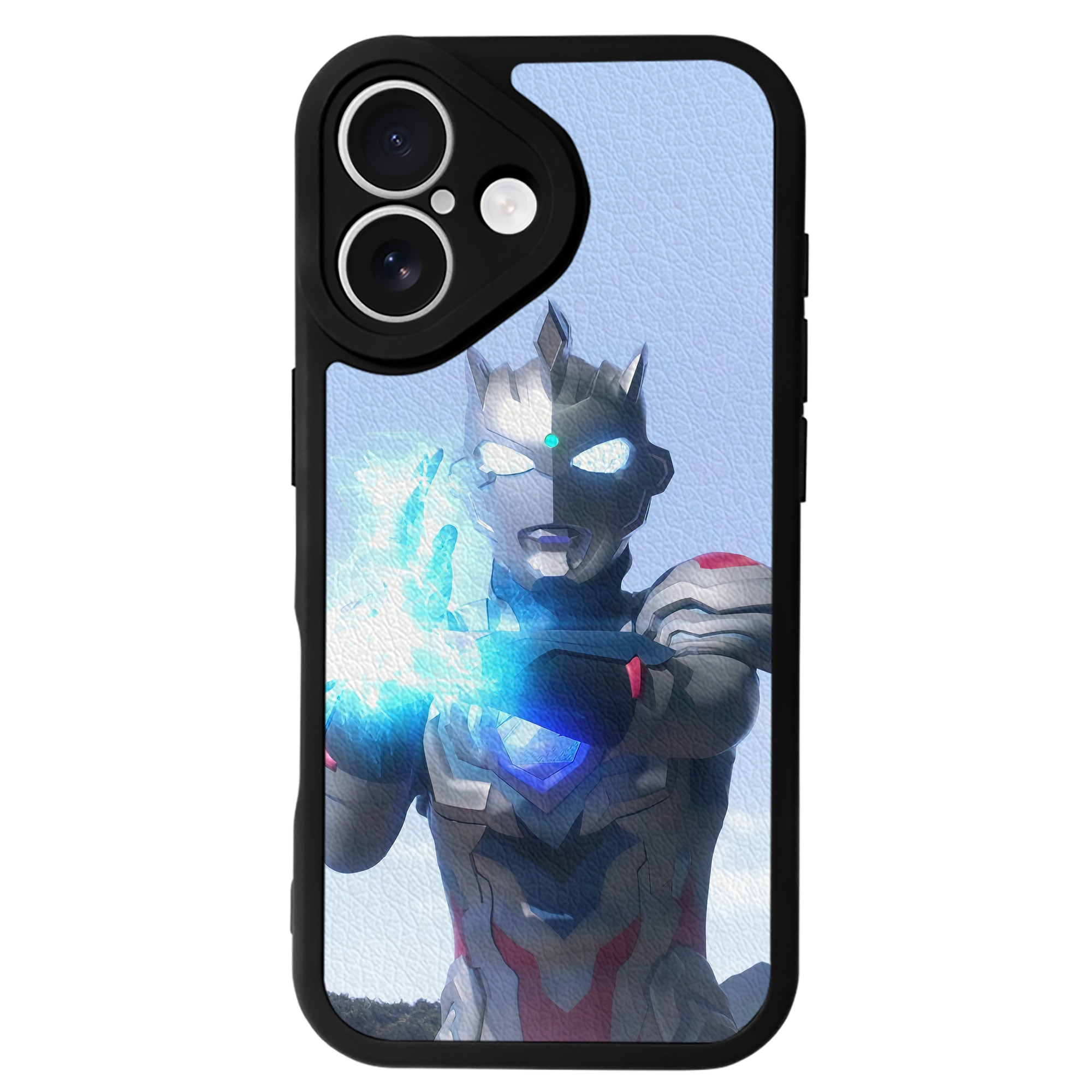 （画像用） ウルトラマン Ultraman 【iPhone 16シリーズ対応】シリコンスマホケース（レザー調） 材質：シリコン